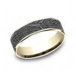 BENCHMARK Mens Two-Tone Wedding Band CFT8065651WY