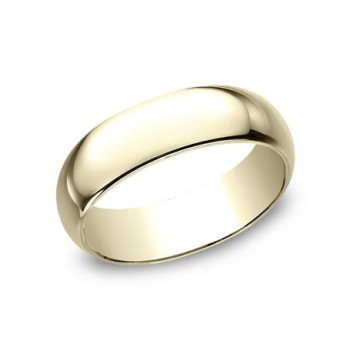 CLASSIC Mens 14k Yellow Gold Wedding Band 170Y
