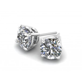 14K White Gold Diamond Studs 1/5 carat